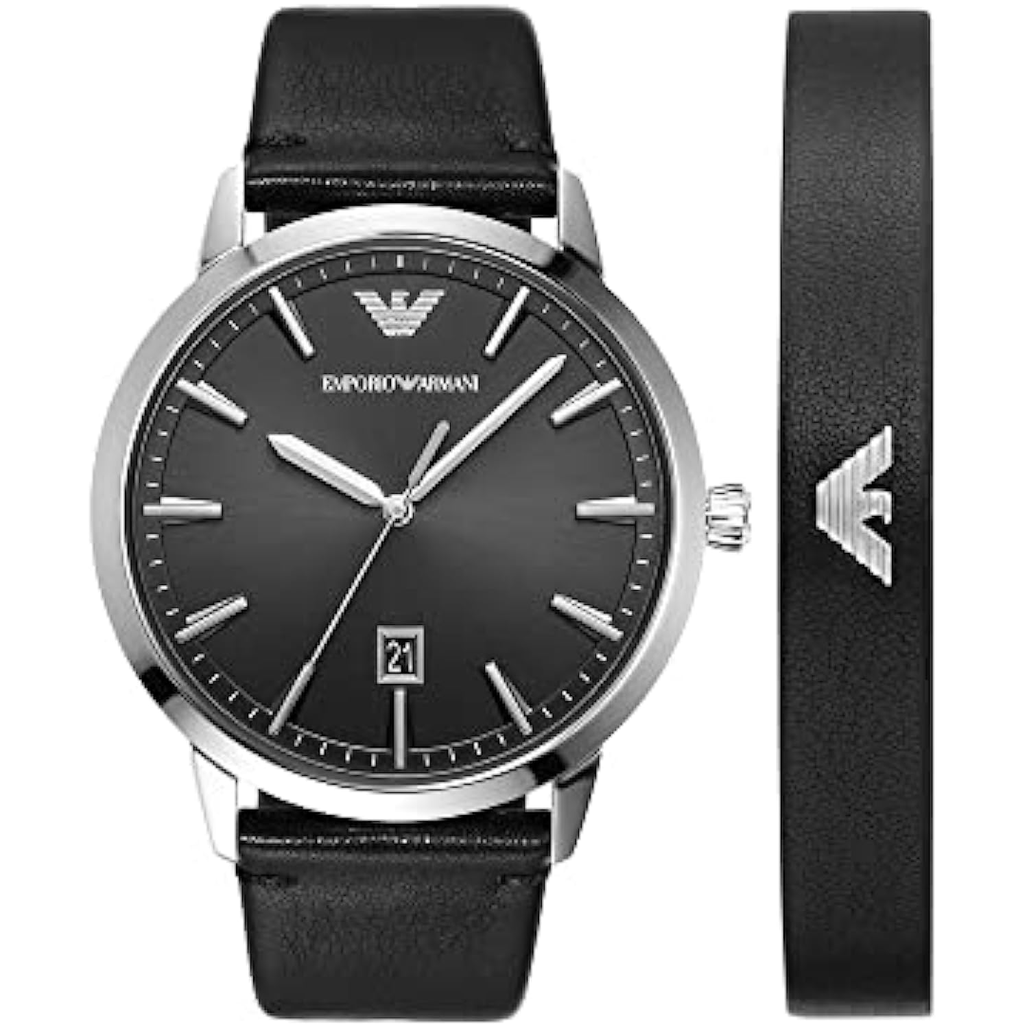 Reloj de Lujo Emporio Armani Ar80064Set para Hombre en Negro