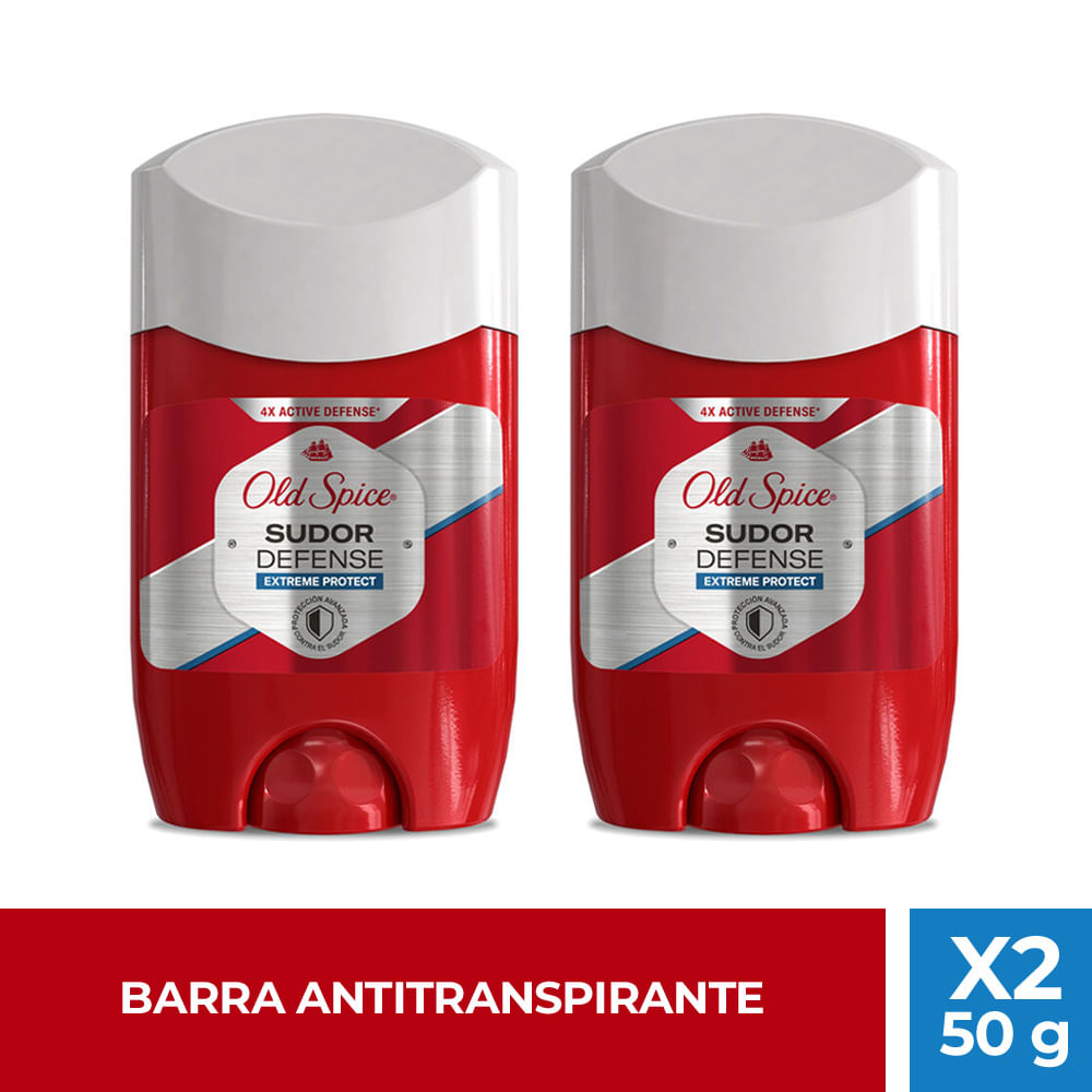 Pack Desodorante en Barra OLD SPICE Extreme Protect Frasco 50g x 2un