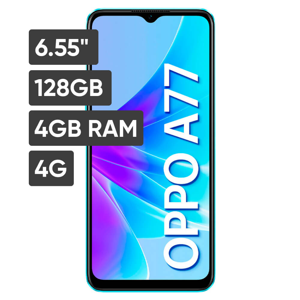 Smartphone OPPO A77 6.55" 4GB 128GB 50MP + 2MP Azul