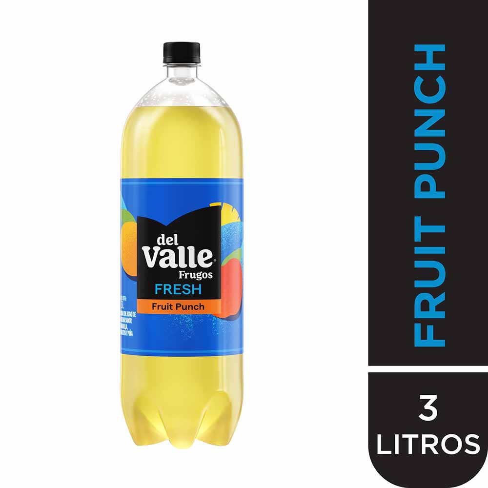 Bebida FRUGOS DEL VALLE Fruit Punch Botella 3L