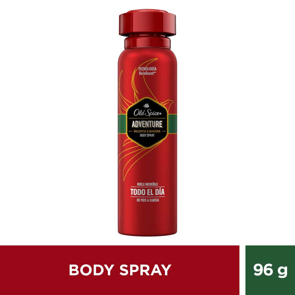 Desodorante para hombre en Spray OLD SPICE Adventure Body Spray Frasco 96g (150ml)