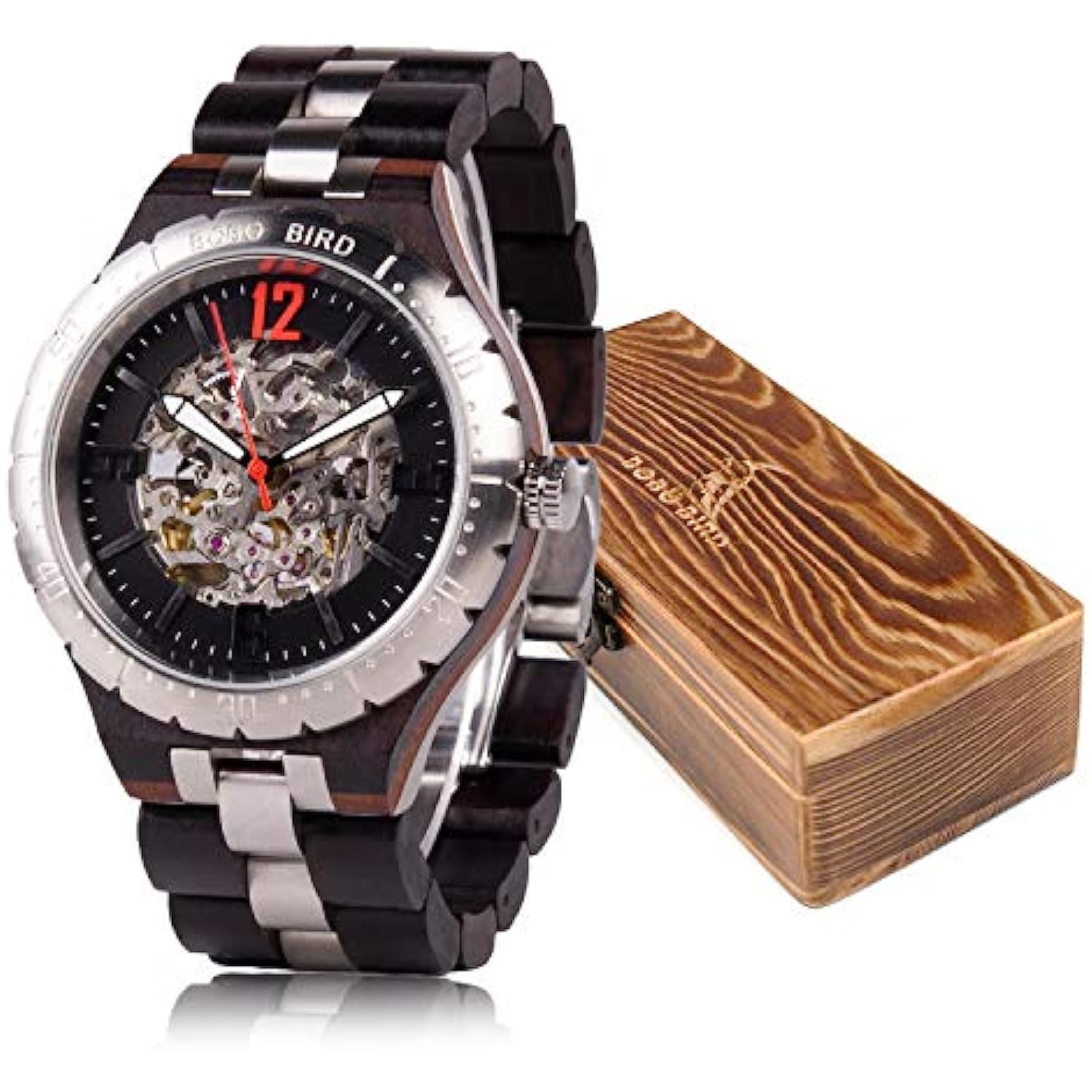 Reloj de Lujo Bobo Bird Uq29-1 para Hombre en Negro