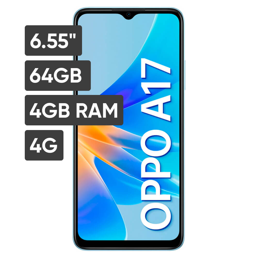 Smartphone OPPO A17 6.55" 4GB 64GB 50MP + PIXED FOCUS Celeste