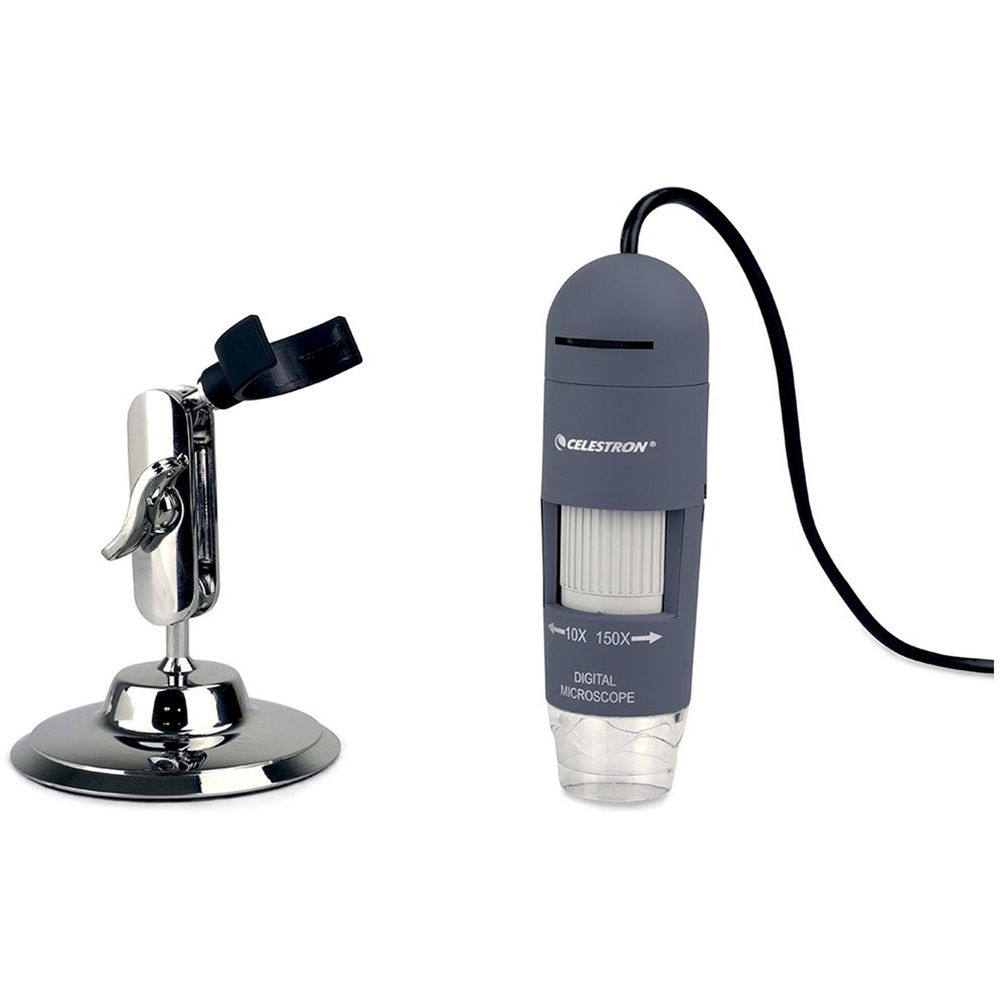 Microscopio Digital Portátil Celestron 44302 C Deluxe Gris
