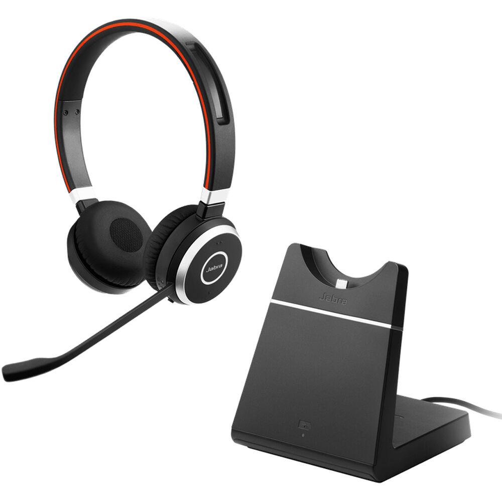 Auriculares Estéreo Bluetooth Jabra Evolve 65+ Uc con Soporte de Carga