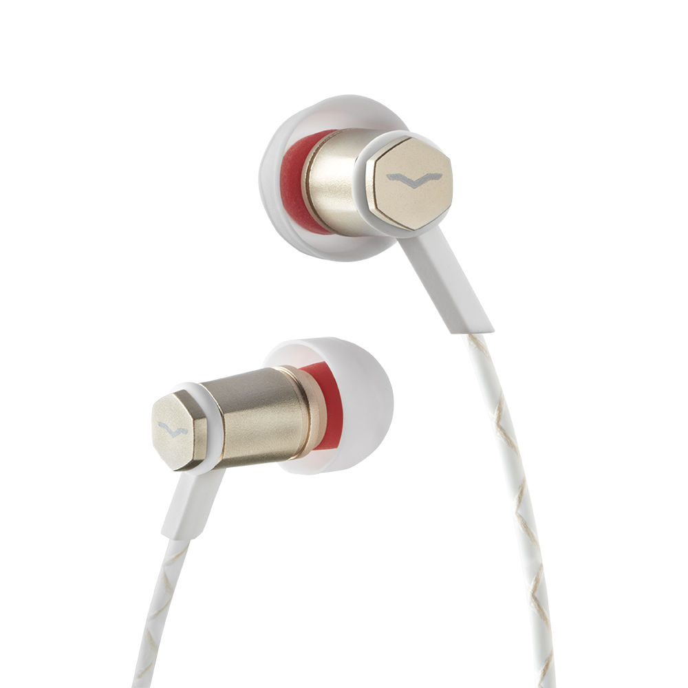 Auriculares In Ear V Moda Forza Metallo con Micrófono en Línea y Control Remoto Android Oro Rosa
