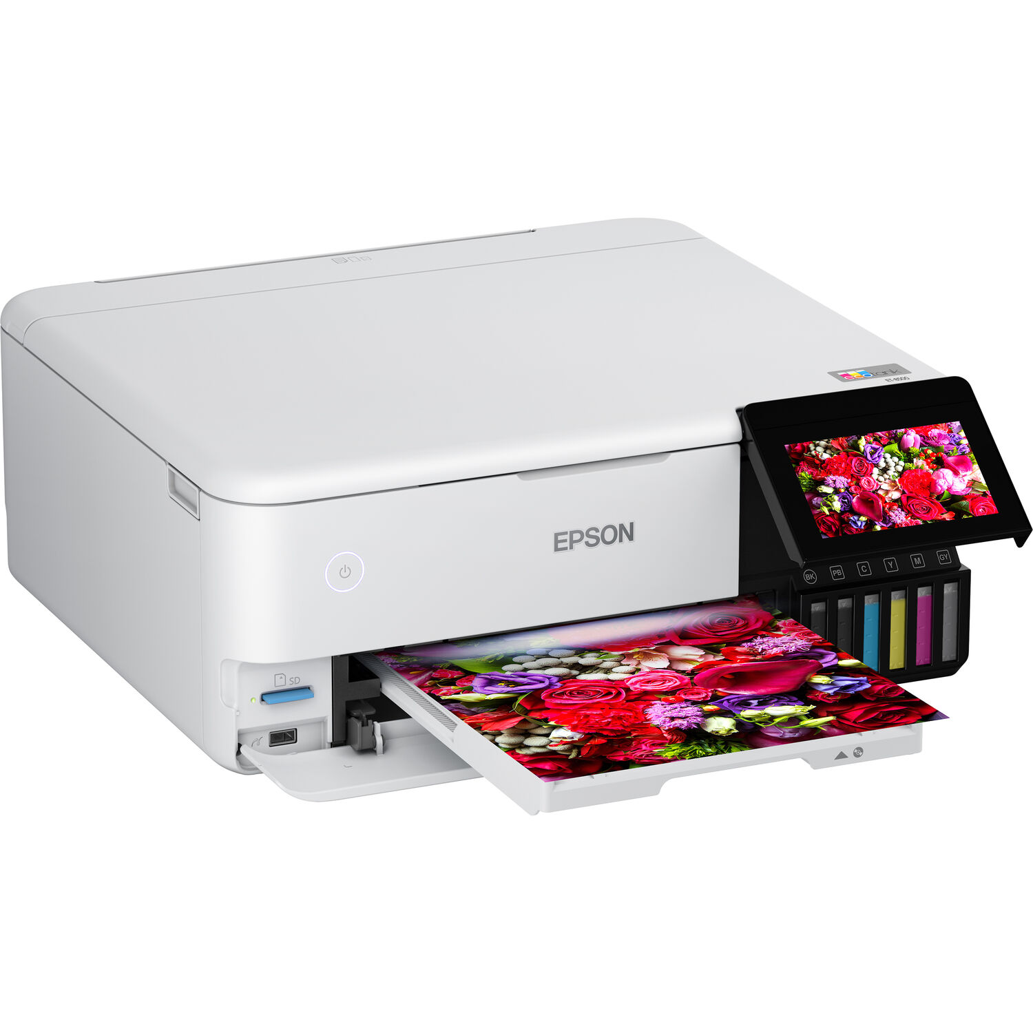 Impresora Multifuncional de Tinta Continua Epson Ecotank Photo Et 8500 Inalámbrica en Color Supertan