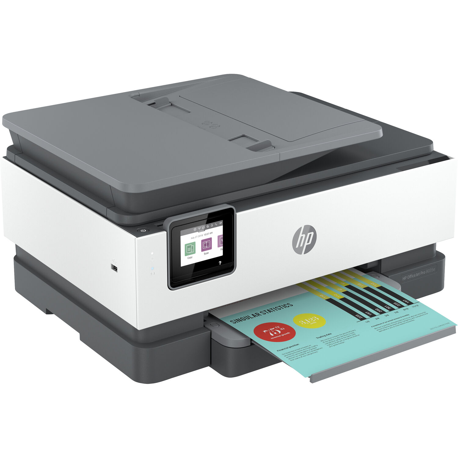 Impresora Todo en Uno Hp Officejet Pro 8035E con 6 Meses de Tinta Gratis a Través de Hp+ Basalto