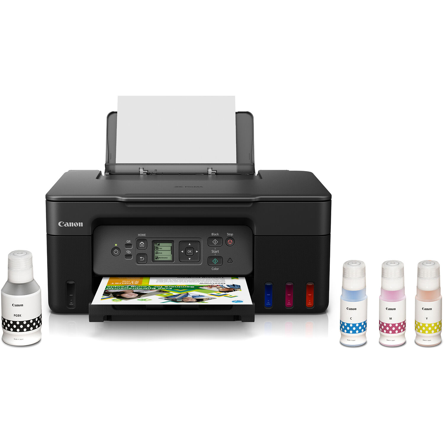 Impresora de Inyección de Tinta a Color Todo en Uno Inalámbrica Canon Pixma G3270 Megatank Negro