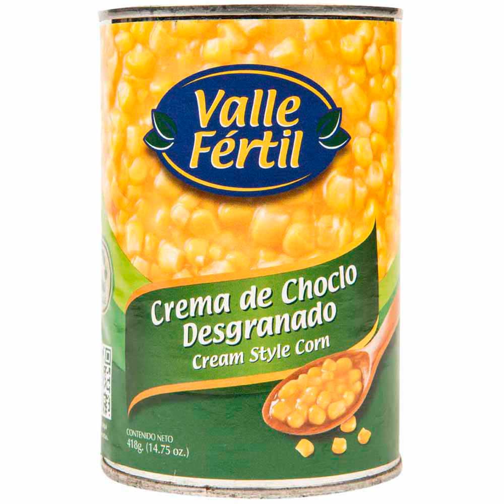 Conserva VALLE FÉRTIL Crema de Choclo Desgranado Lata 418g