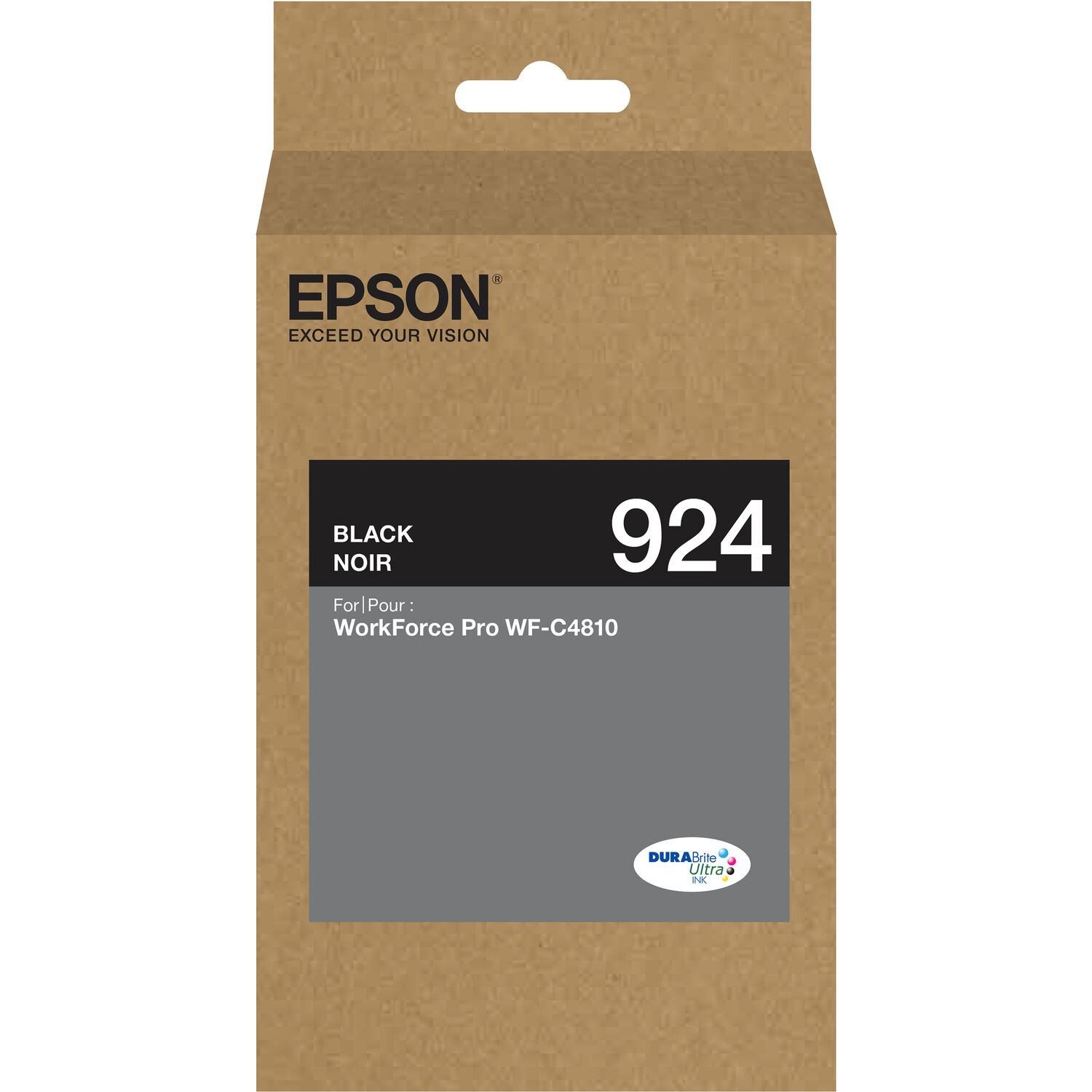 Cartucho de Tinta Negra de Capacidad Estándar Epson Durabrite Ultra T924 para Workforce Pro Wf C4810