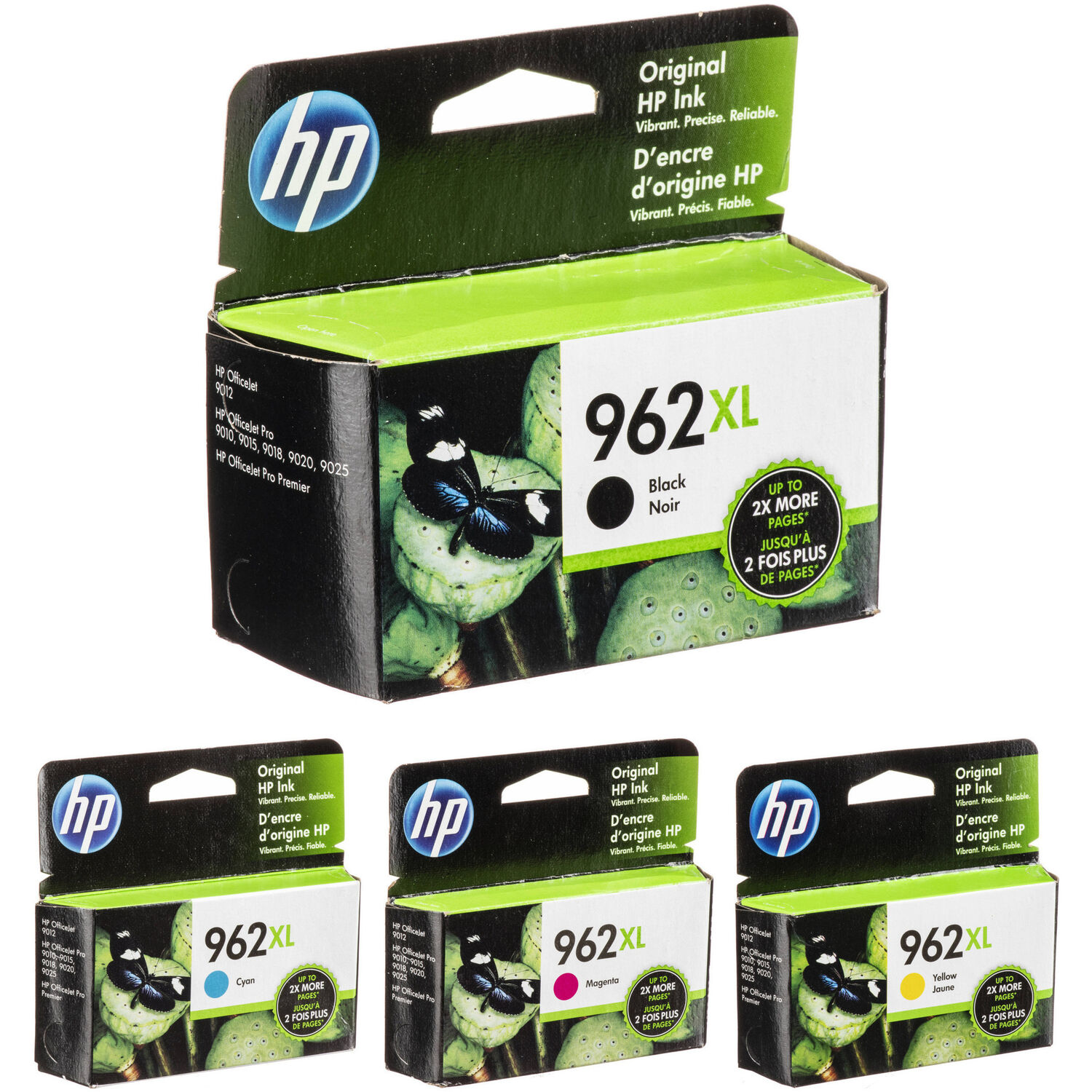 Set de Cartuchos de Tinta Hp 962 de Alto Rendimiento para Impresoras Todo en Uno Officejet Pro 9015