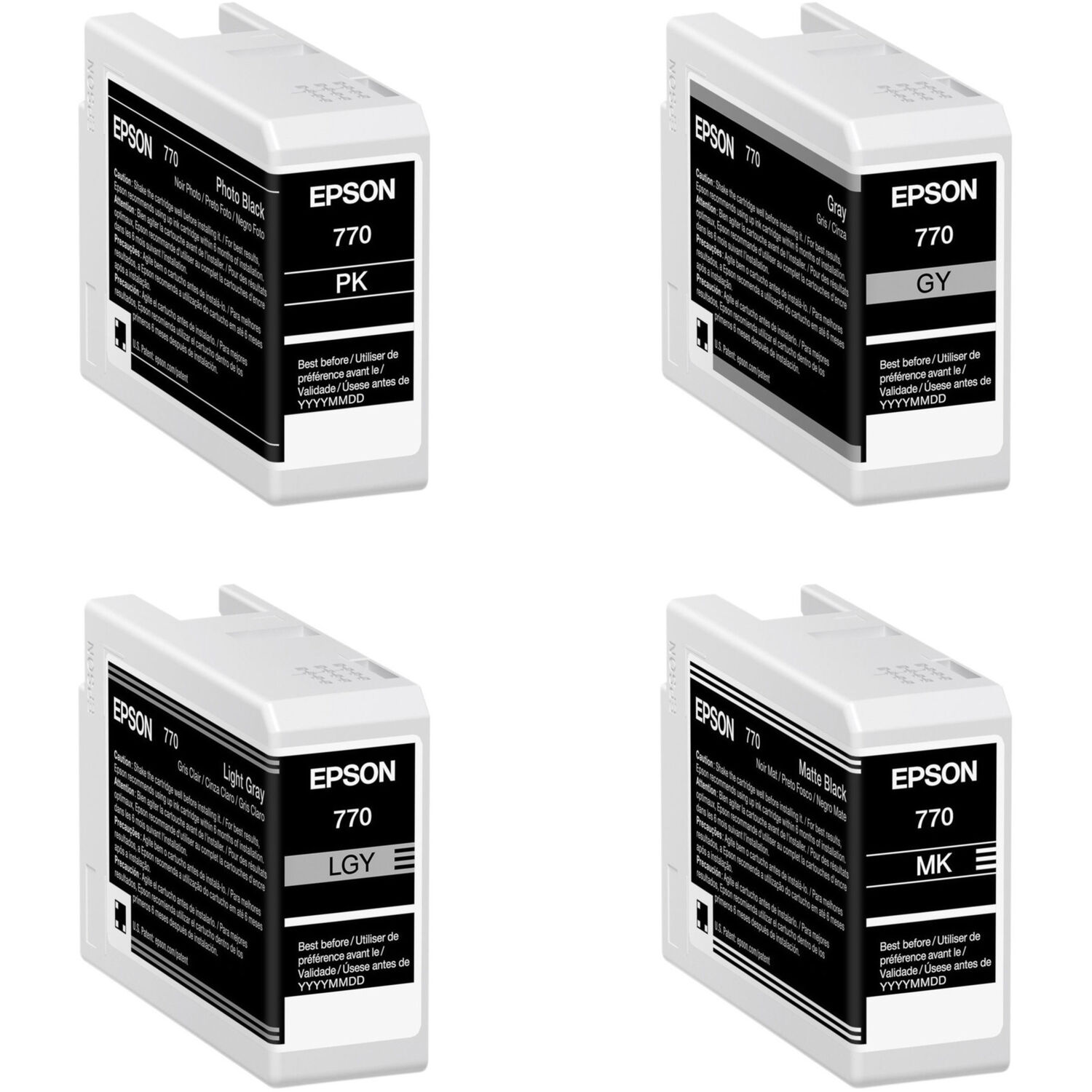 Set de Cartuchos de Tinta Negra y Gris Epson Ultrachrome Pro10