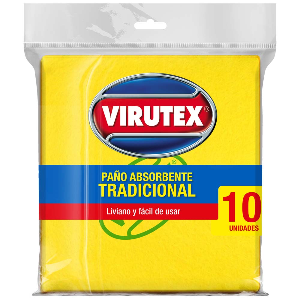 Paño VIRUTEX Amarillo Paquete 10un