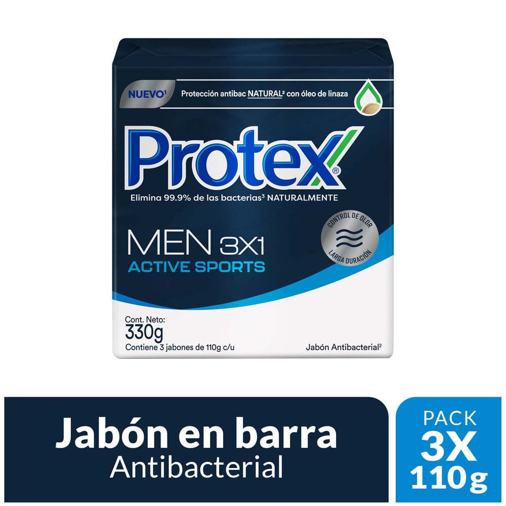 Jabón en Barra PROTEX Men Sport 3x110g