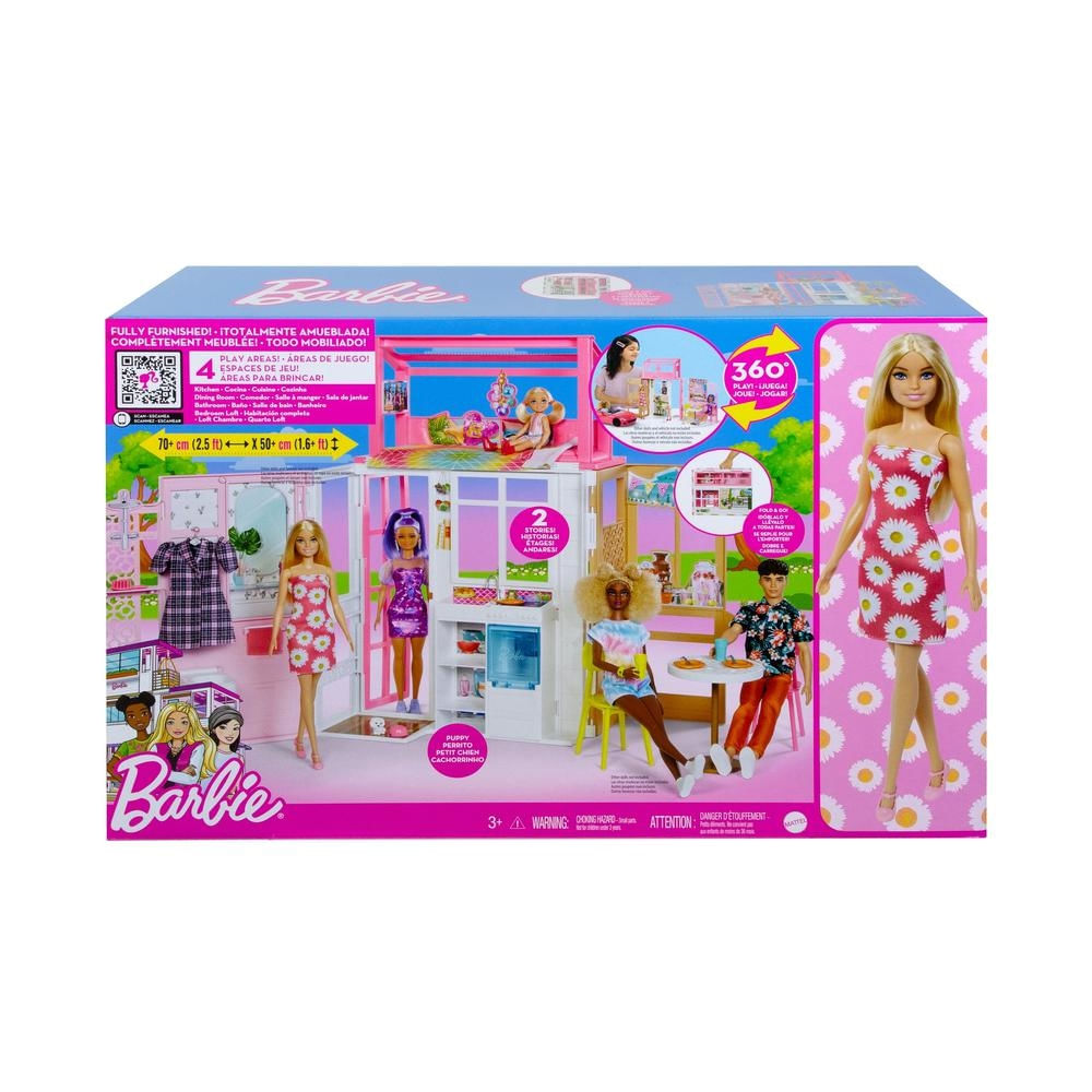 Muñeca Barbie Estate Casa Glam HCD48