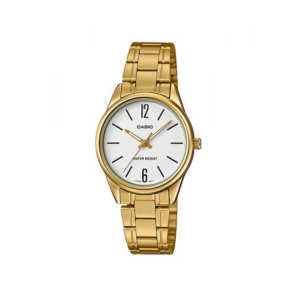 Reloj Casio Ltp-v005g-7budf Dorado Mujer