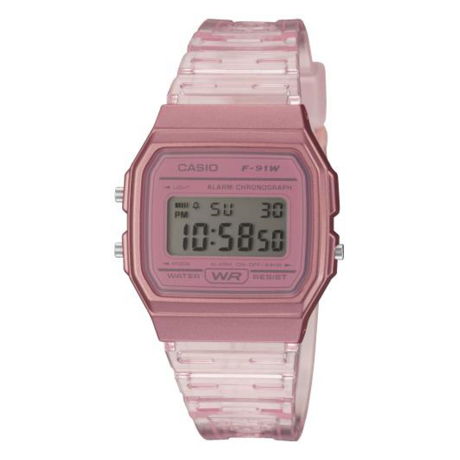 Reloj Casio F91ws-4df Rosa Mujer