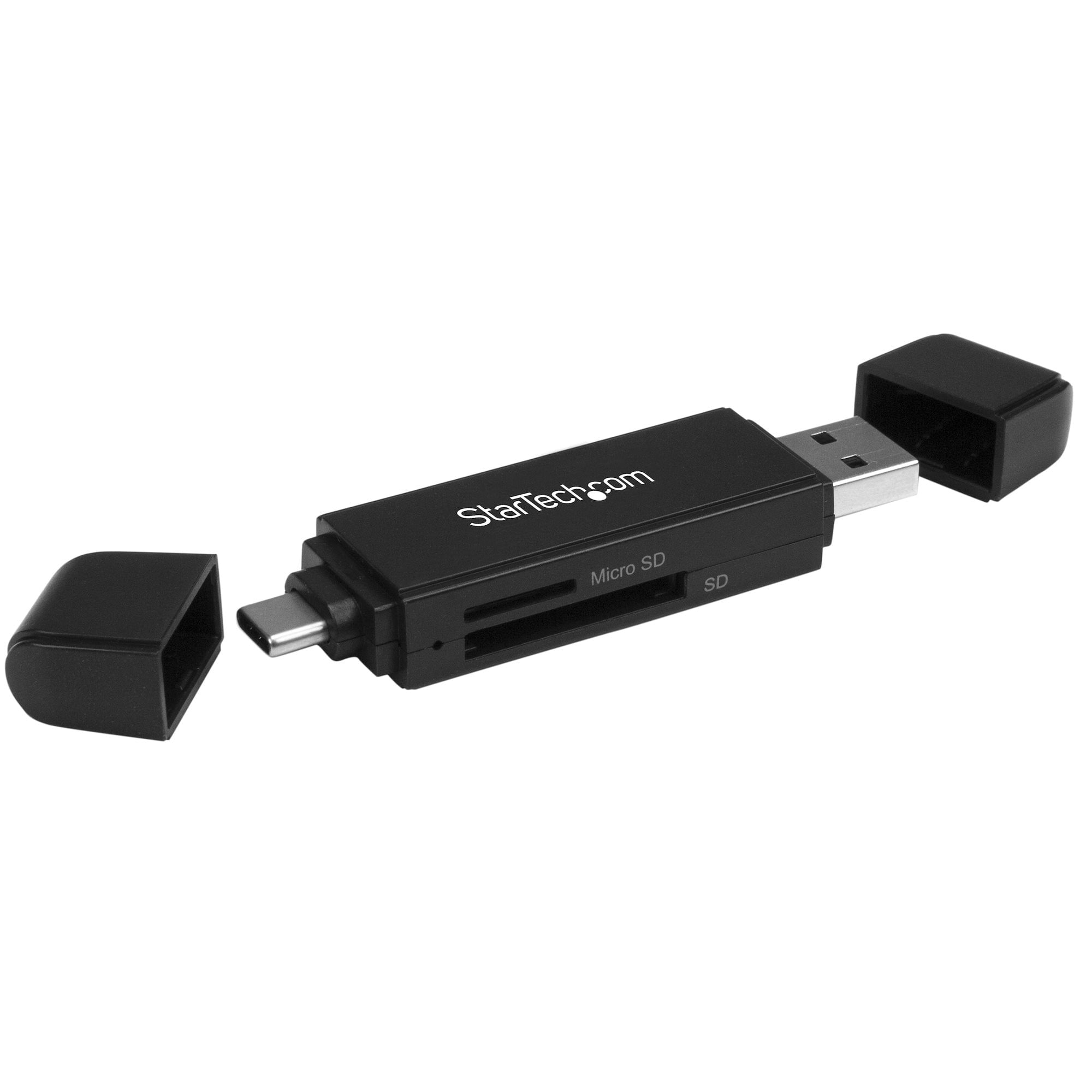 Lector Startech Grabador USB 3.0 USB-C y USB-A Tarjetas de Memoria Flash SD Micro SD - SDMSDRWU3AC