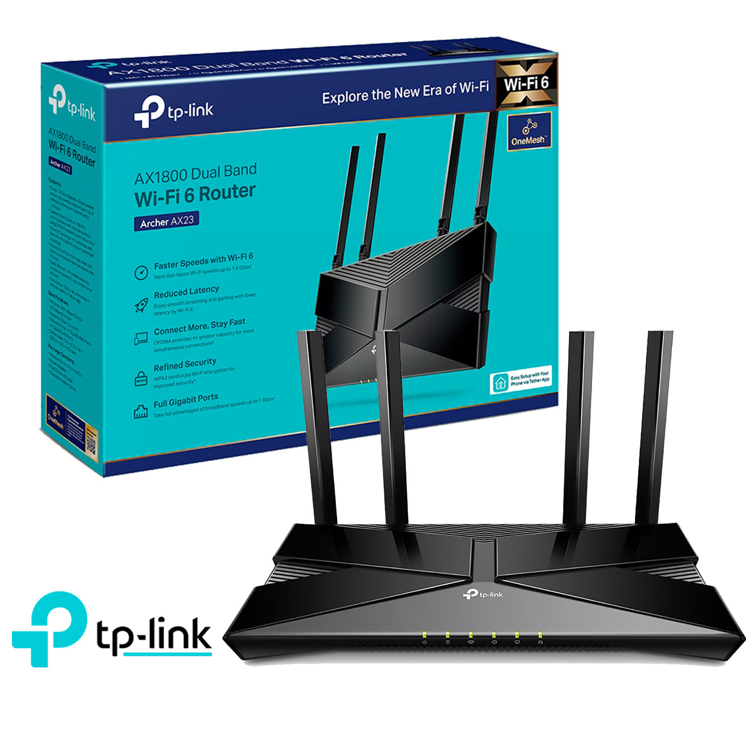 TP Link Archer AX23 WiFi 6 Router Dual Band AX1800