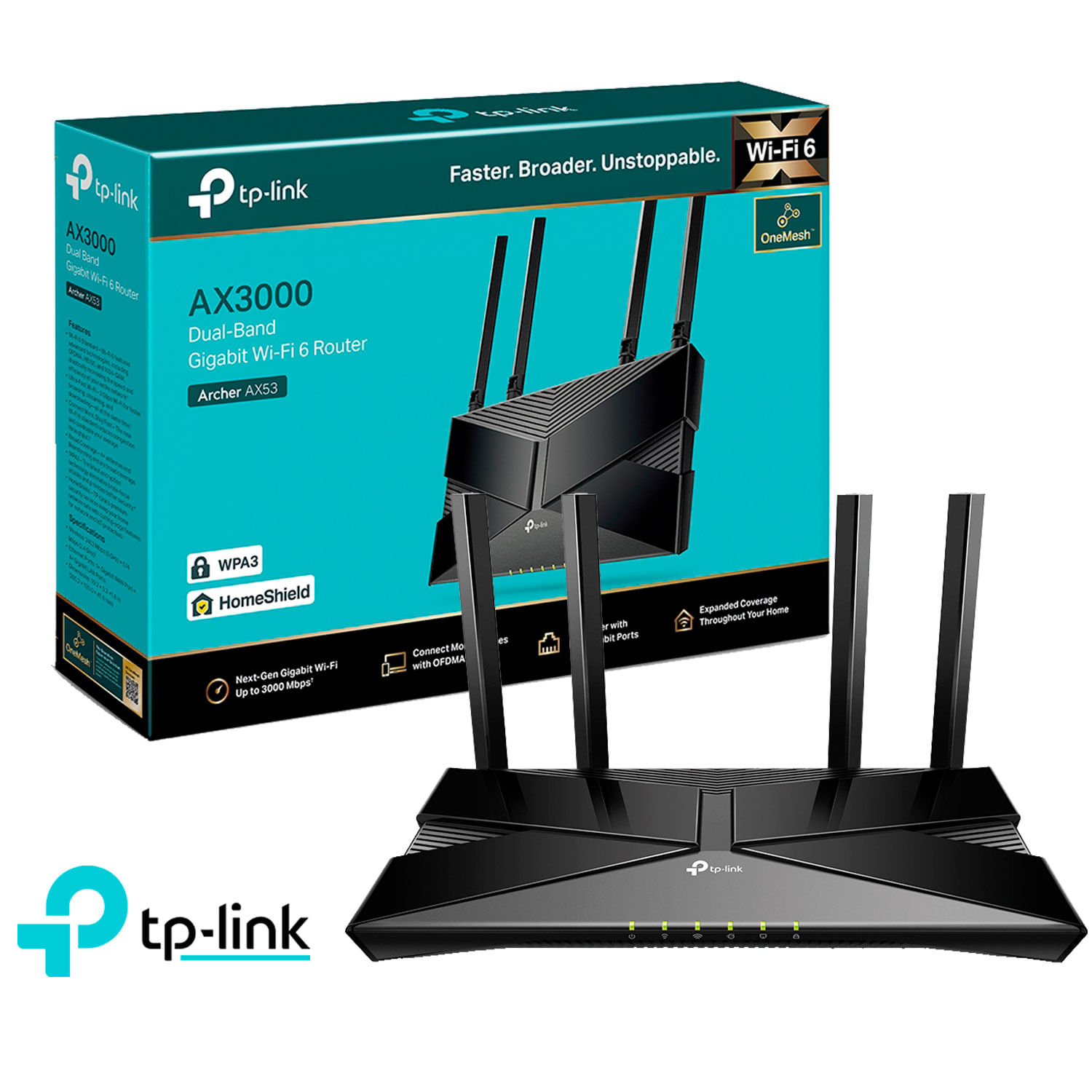 TP Link Archer AX53 WiFi 6 Router Dual Band AX3000