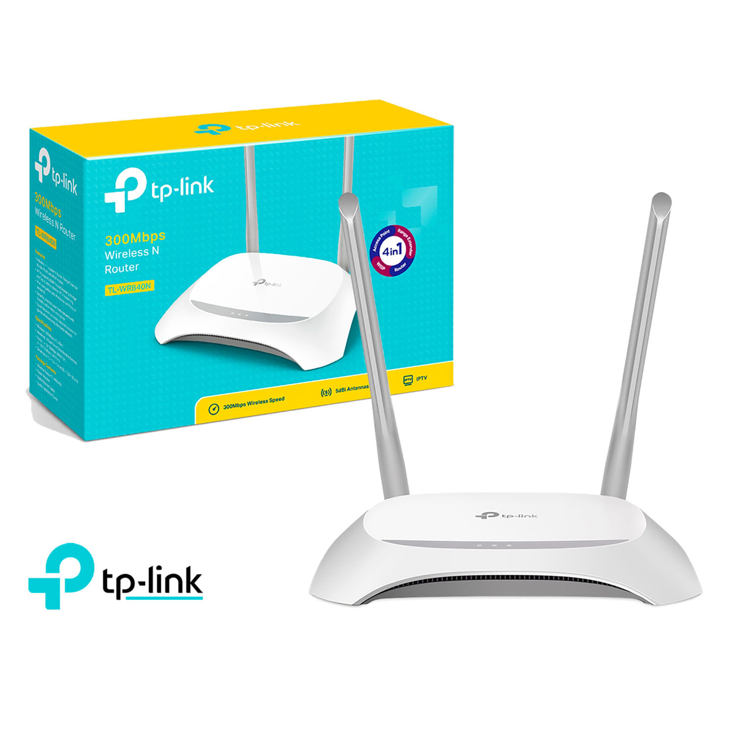 TP Link Router Inalambrico TL WR840N WiFi 2,4GHz acces point 300Mbps