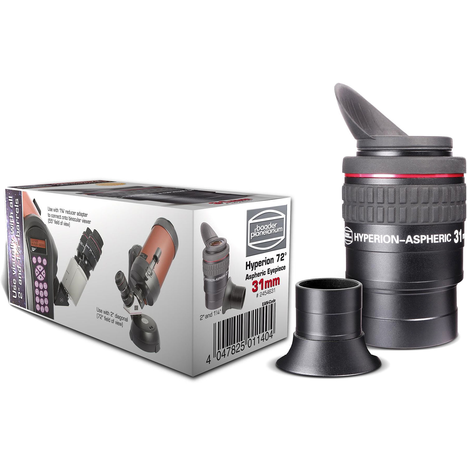 Ocular Asférico Baader Hyperion 72 31Mm 1.25 2 para Telescopios Alpine Astronomical