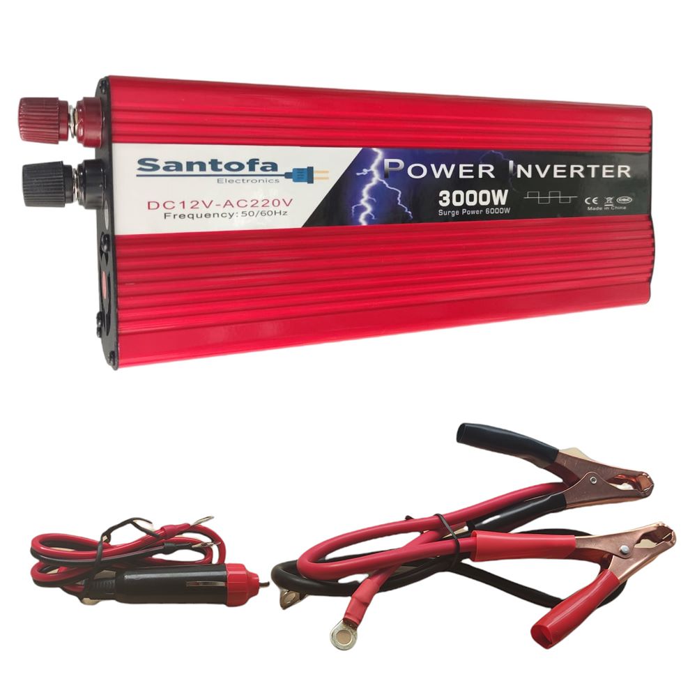 Inversor de Corriente para Auto de 12v A 220v Usb 3000w Santofa