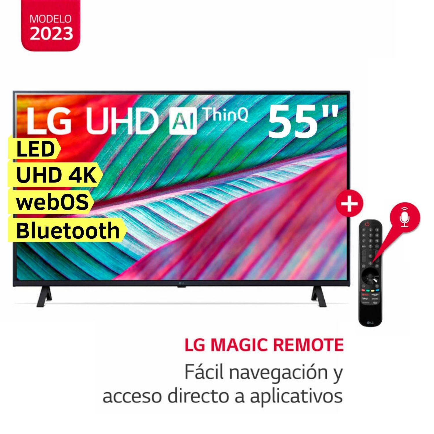 Televisor LG LED Smart TV 55" Ultra HD 4K ThinQ AI 55UR8750PSA