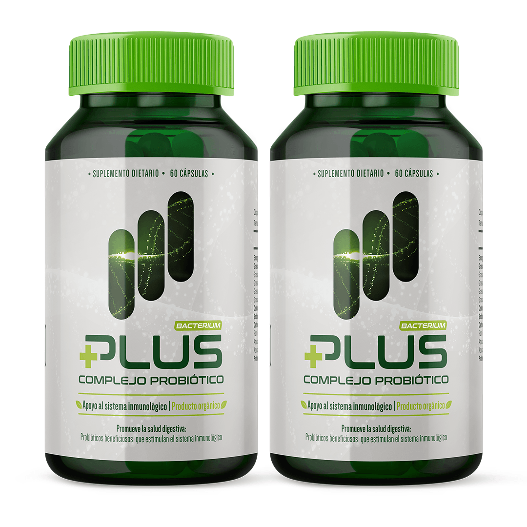 Probióticos Bacterium Plus Complejo x 2