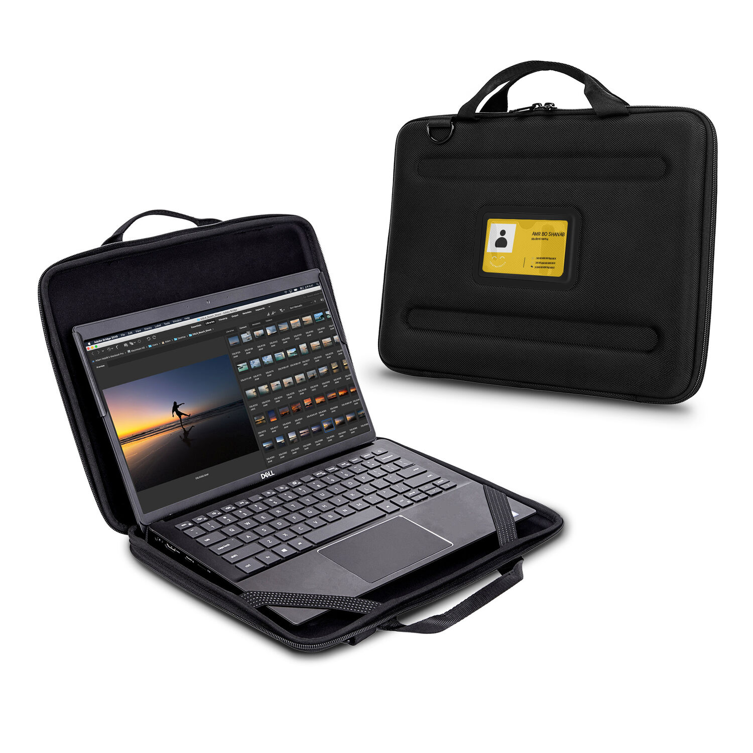 Funda de Transporte Techprotectus para Laptop y Chromebook de 11.6 13 con Bolsillo Incorporado