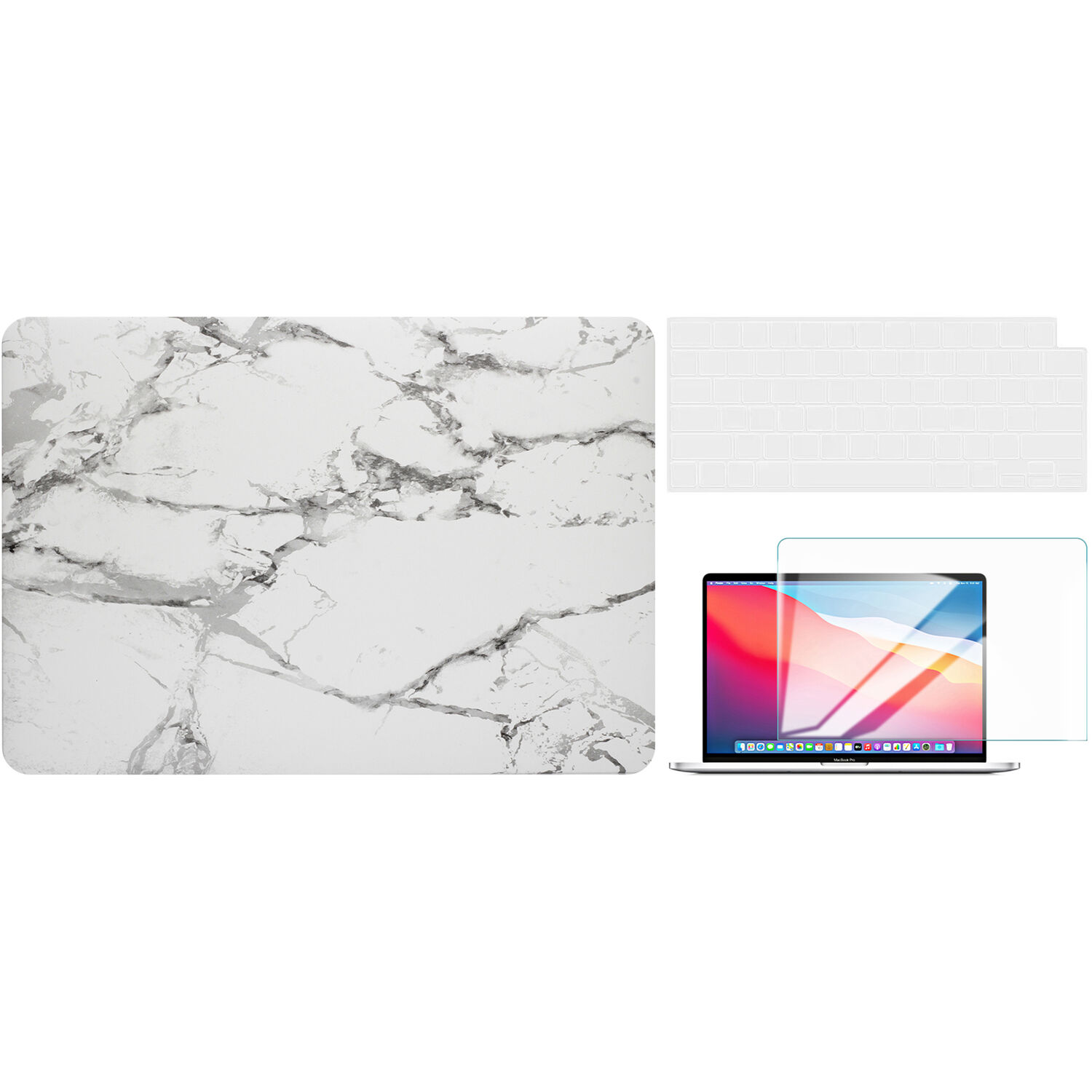 Funda Techprotectus Color Life Hard Shell para Macbook Pro de 14.2 Mármol Blanco