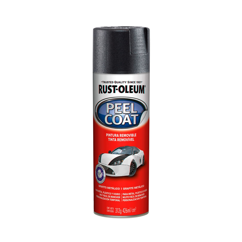 Spray Automotriz Peel Coat Grafito 312 gramos