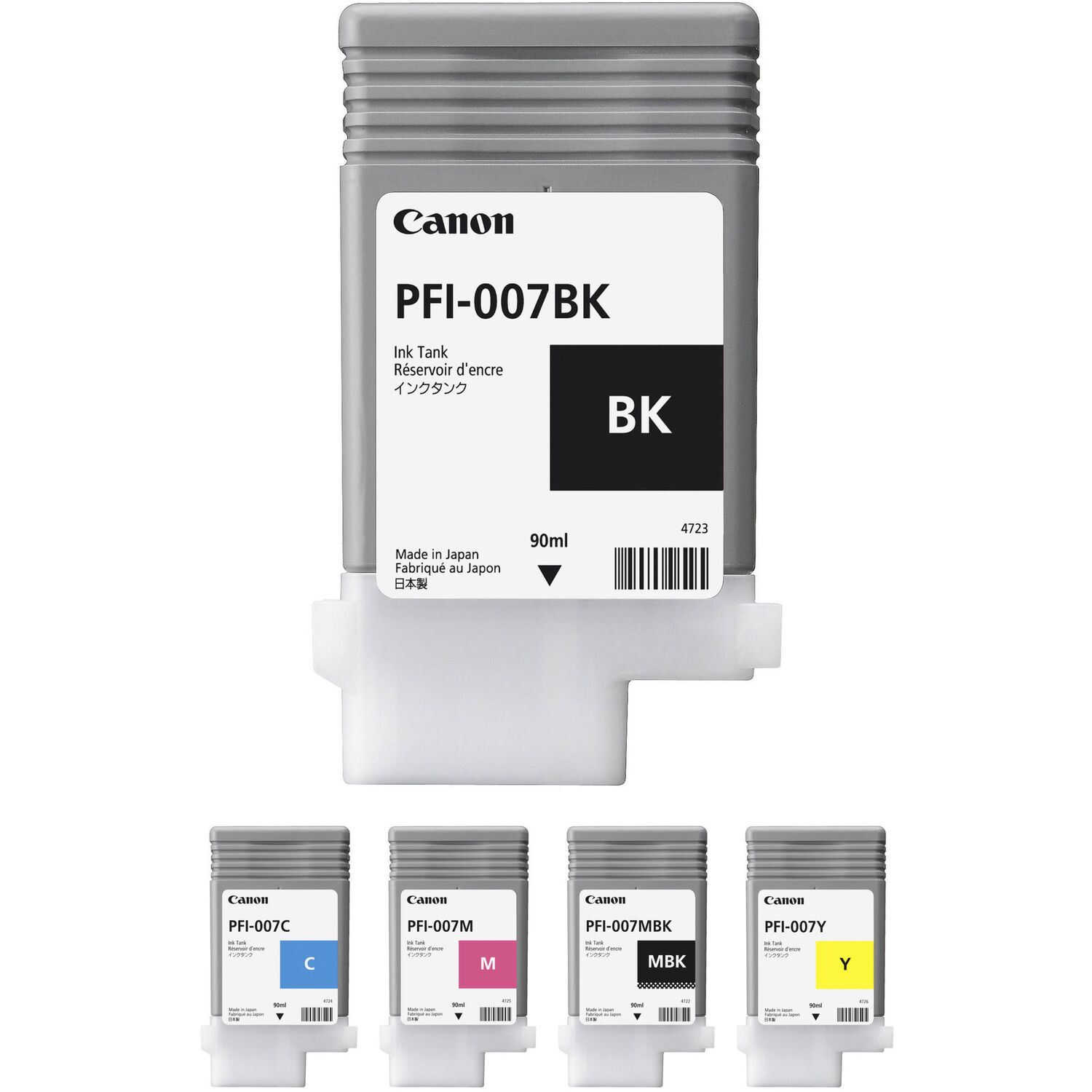 Bundle de Tanques de Tinta Canon Pfi 007 para Impresora de Gran Formato de Inyección de Tinta Imagep