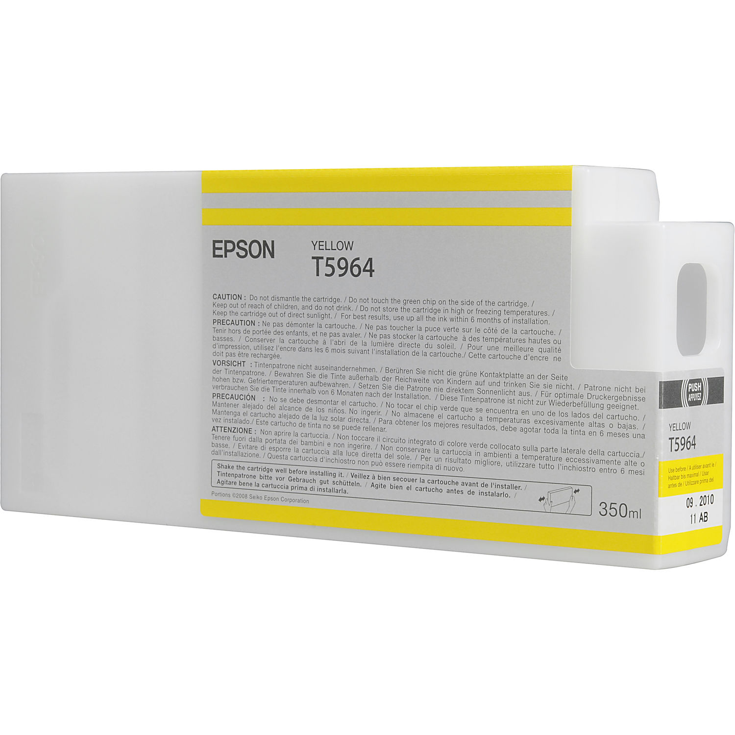 Cartucho de Tinta Epson Ultrachrome Hdr T596400 Amarillo para Impresoras Stylus Pro Seleccionadas 3