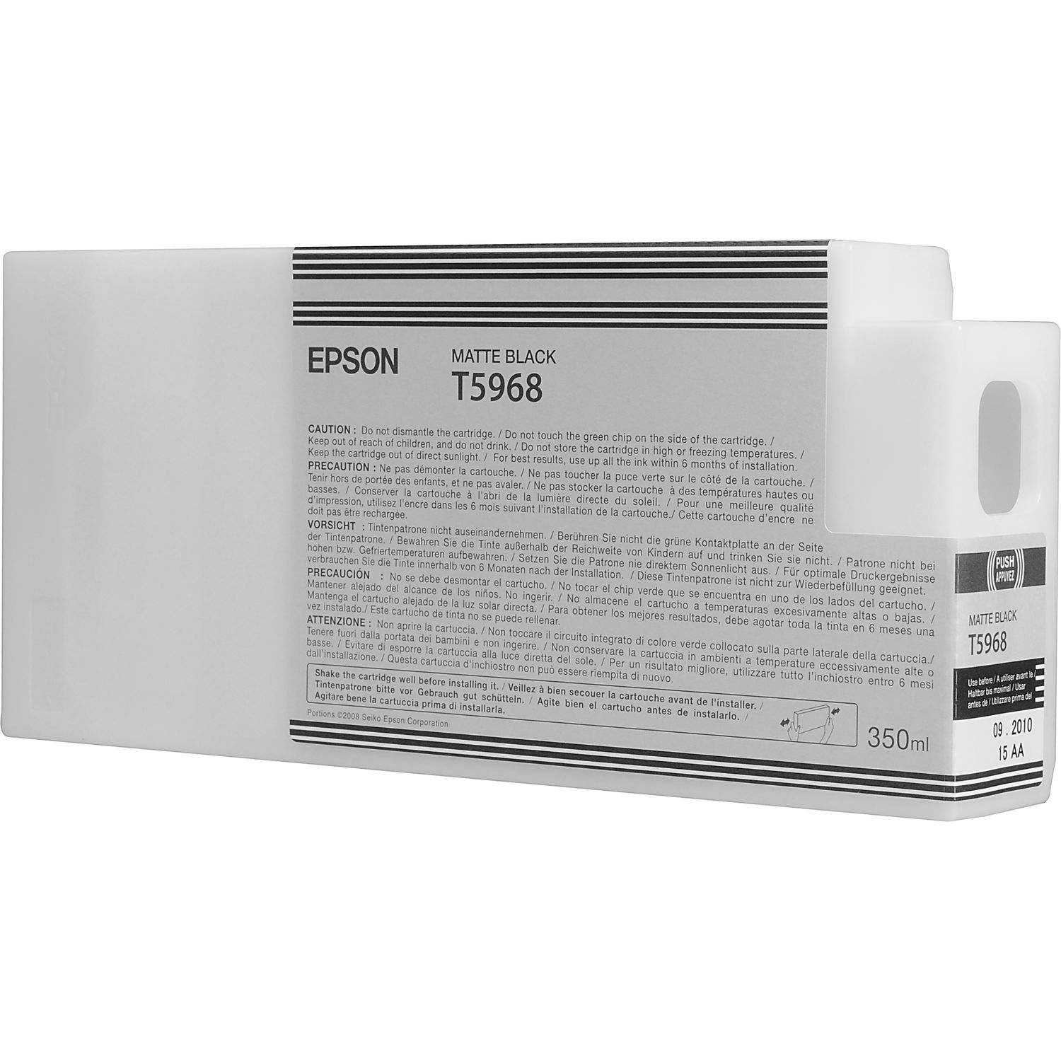Cartucho de Tinta Epson Ultrachrome Hdr T596800 Negro Mate para Impresoras Stylus Pro Seleccionadas