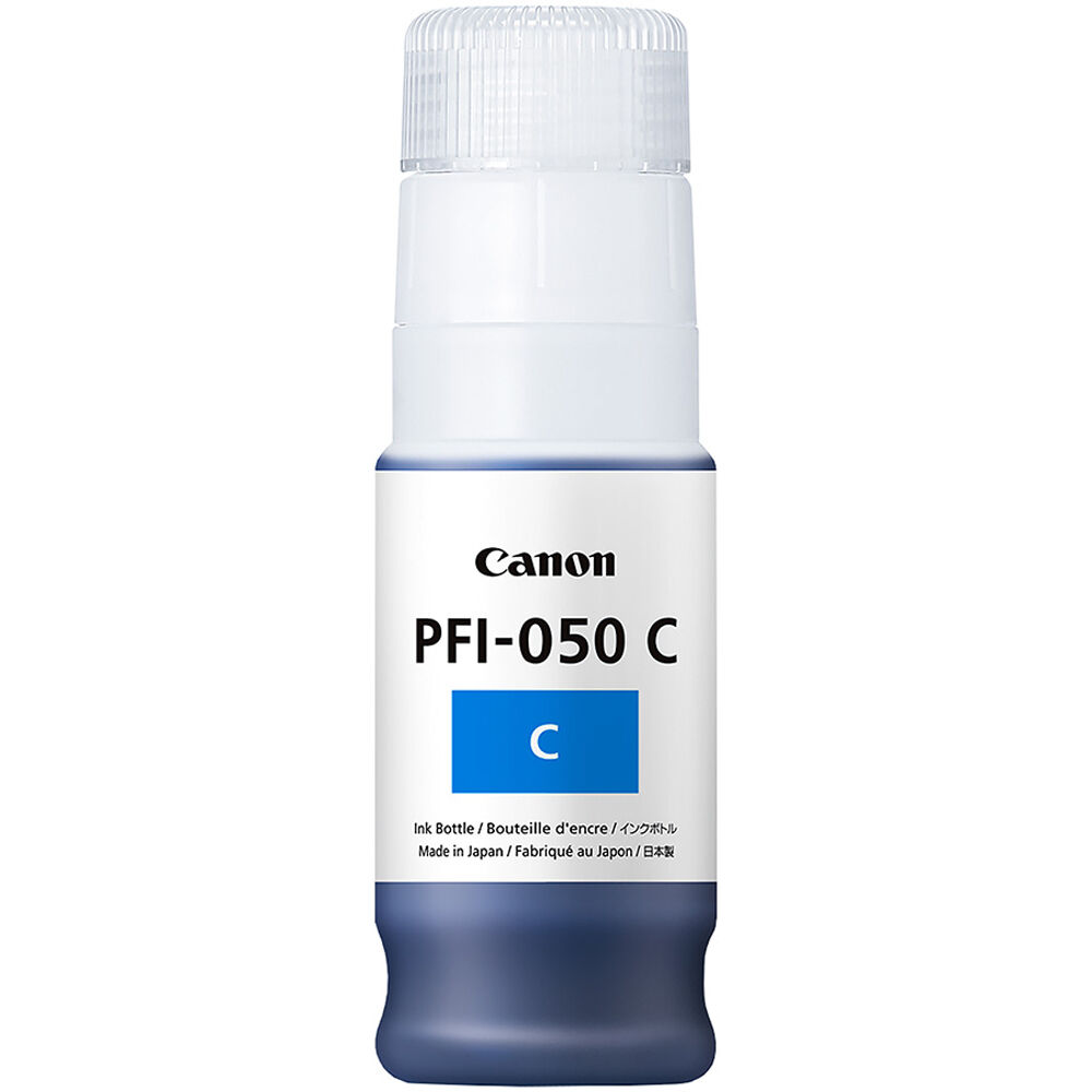 Cartucho de Tinta Pigmentada Canon Pfi 050 Cyan para Imageprograf Tc 20 70Ml