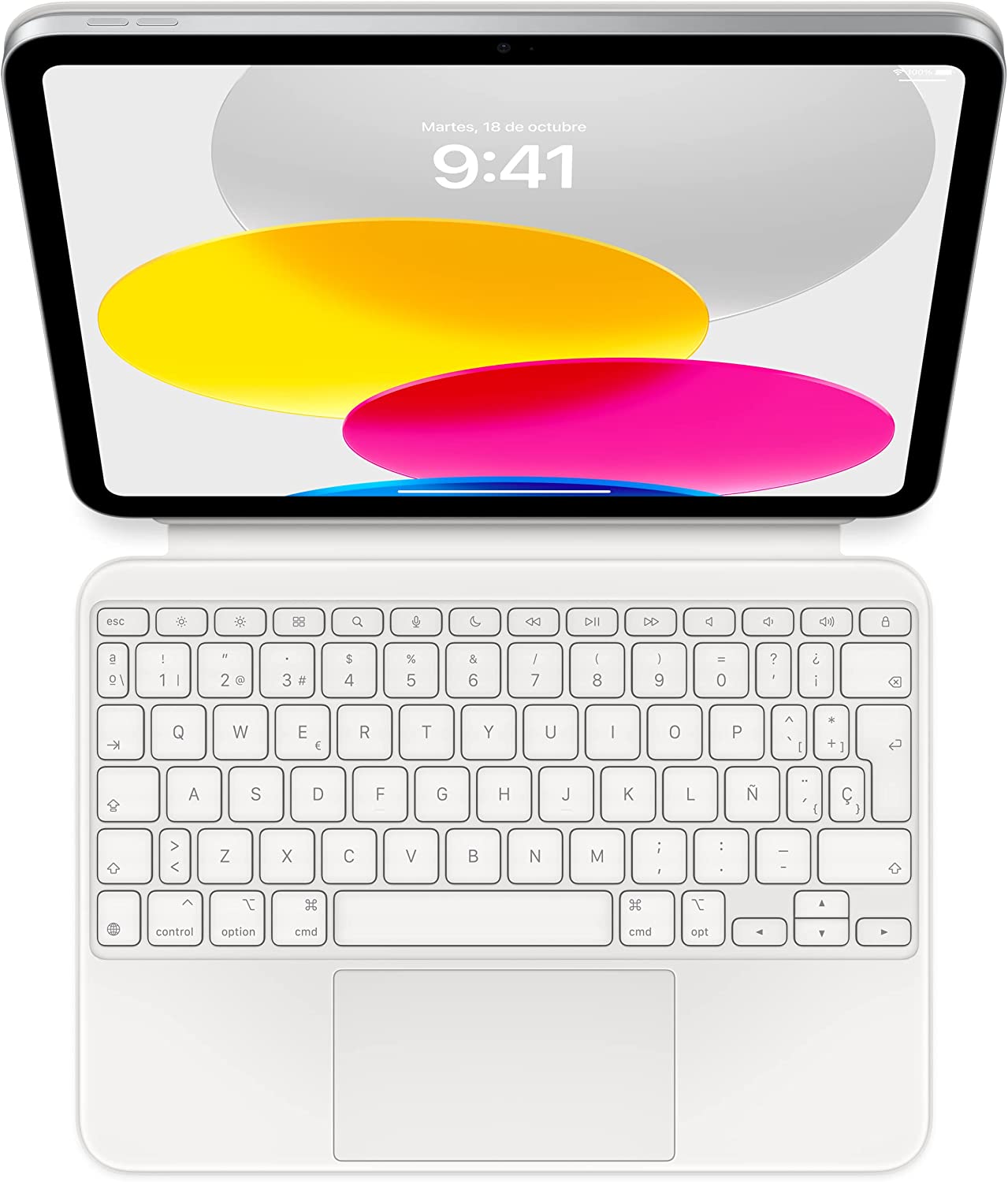 Apple Magic Keyboard Folio para iPad de 10ma Generación Español Blanco
