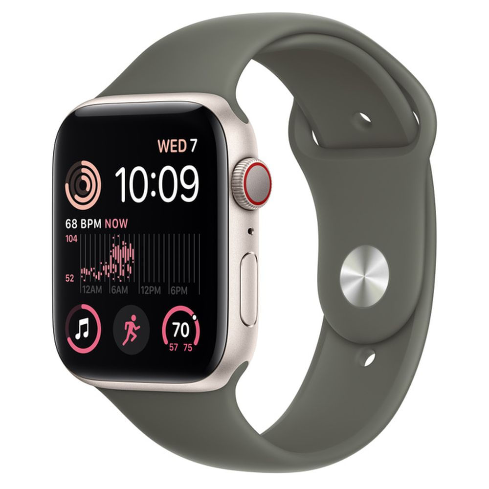 Apple Watch SE 44mm GPS + Celular Oliva Talla L/M