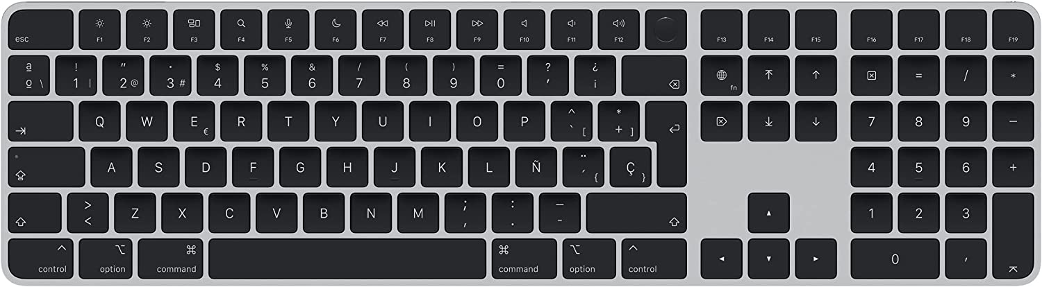 Apple Magic Keyboard con Touch ID y Teclado Numerico para Mac Silicon Español Negro