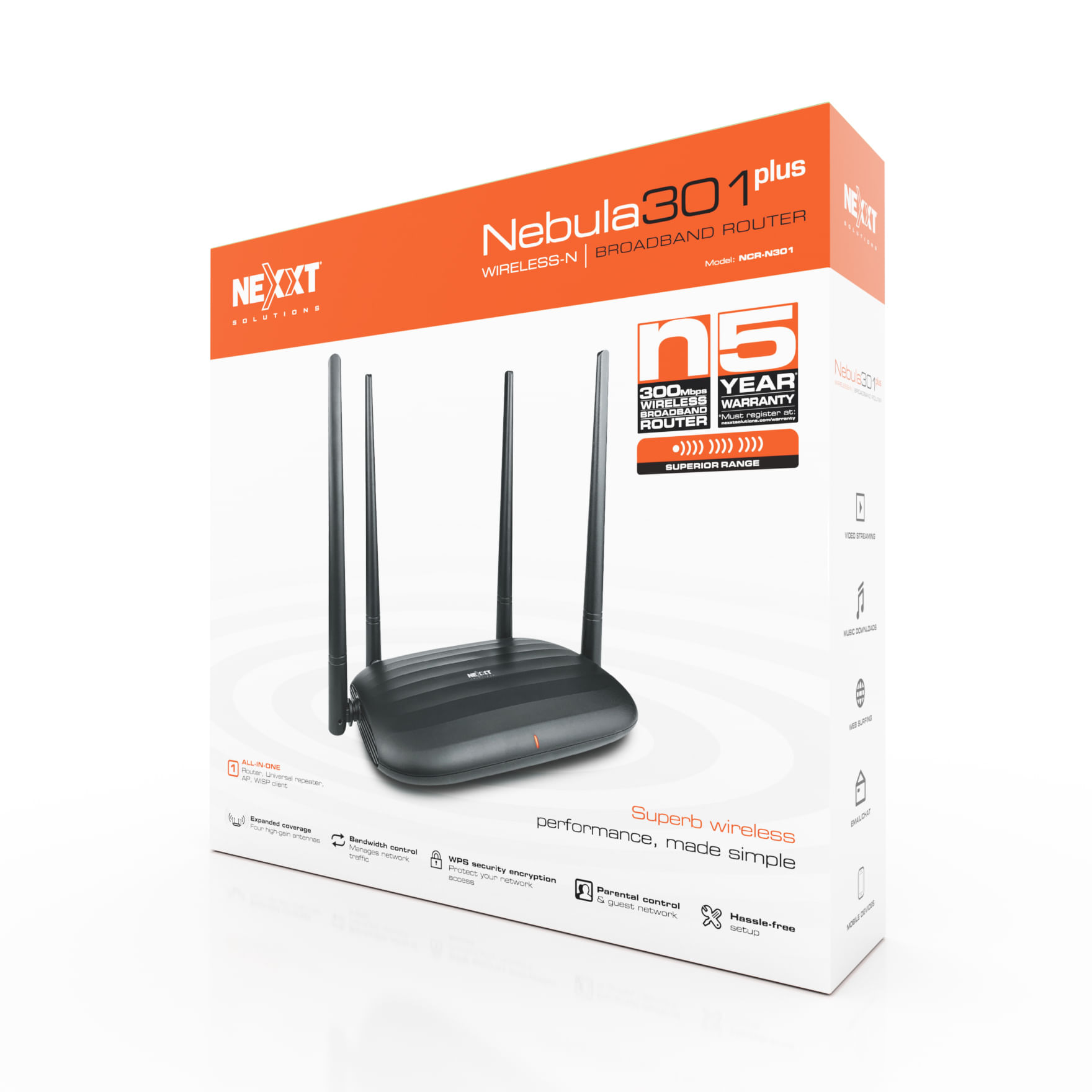 Router Wifi Nebula 301 Plus Nexxt