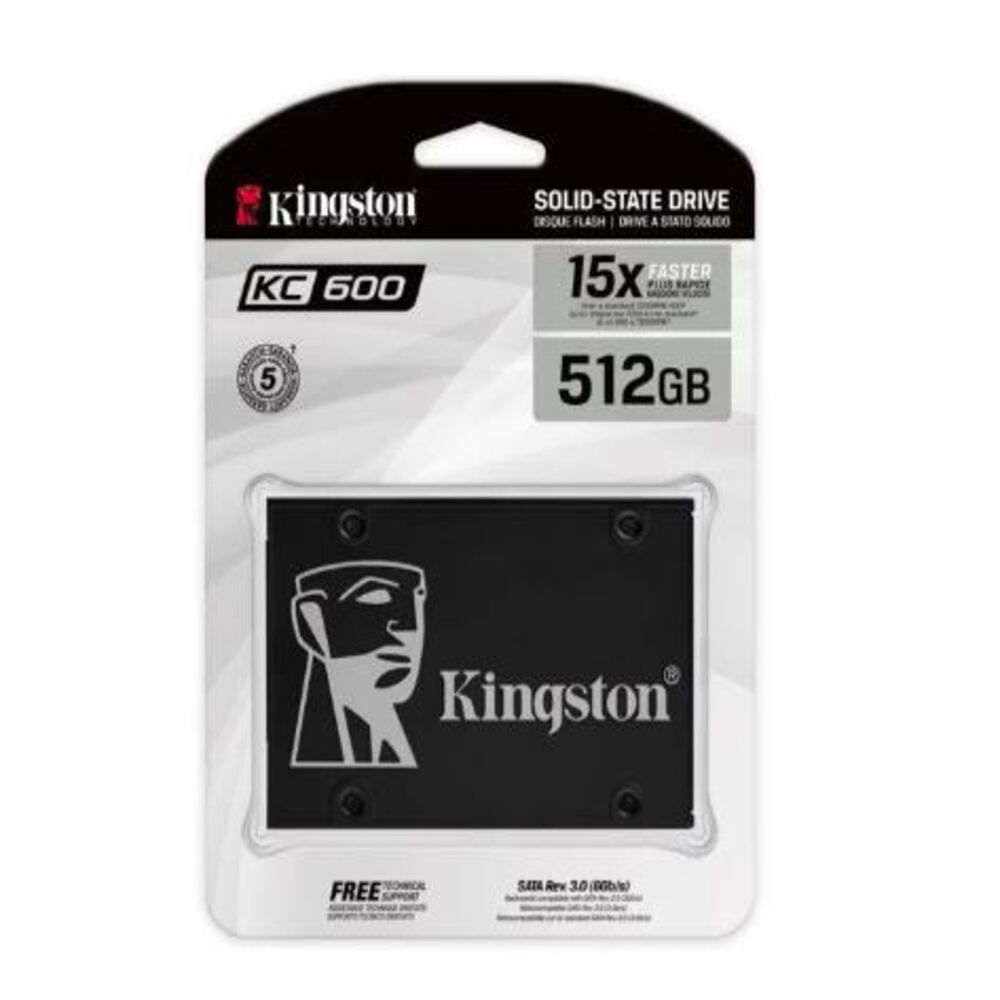 Disco Duro SSD Solido Kingston SKC600 512Gb Sata 2.5 Cifrado