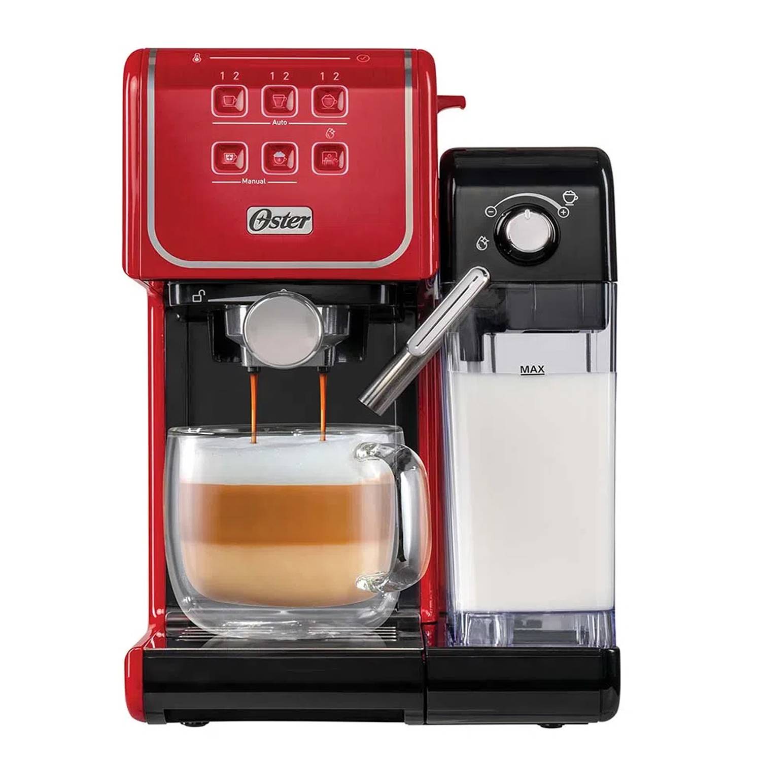 Cafetera Prima Latte Touch Oster BVSTEM6801R Rojo