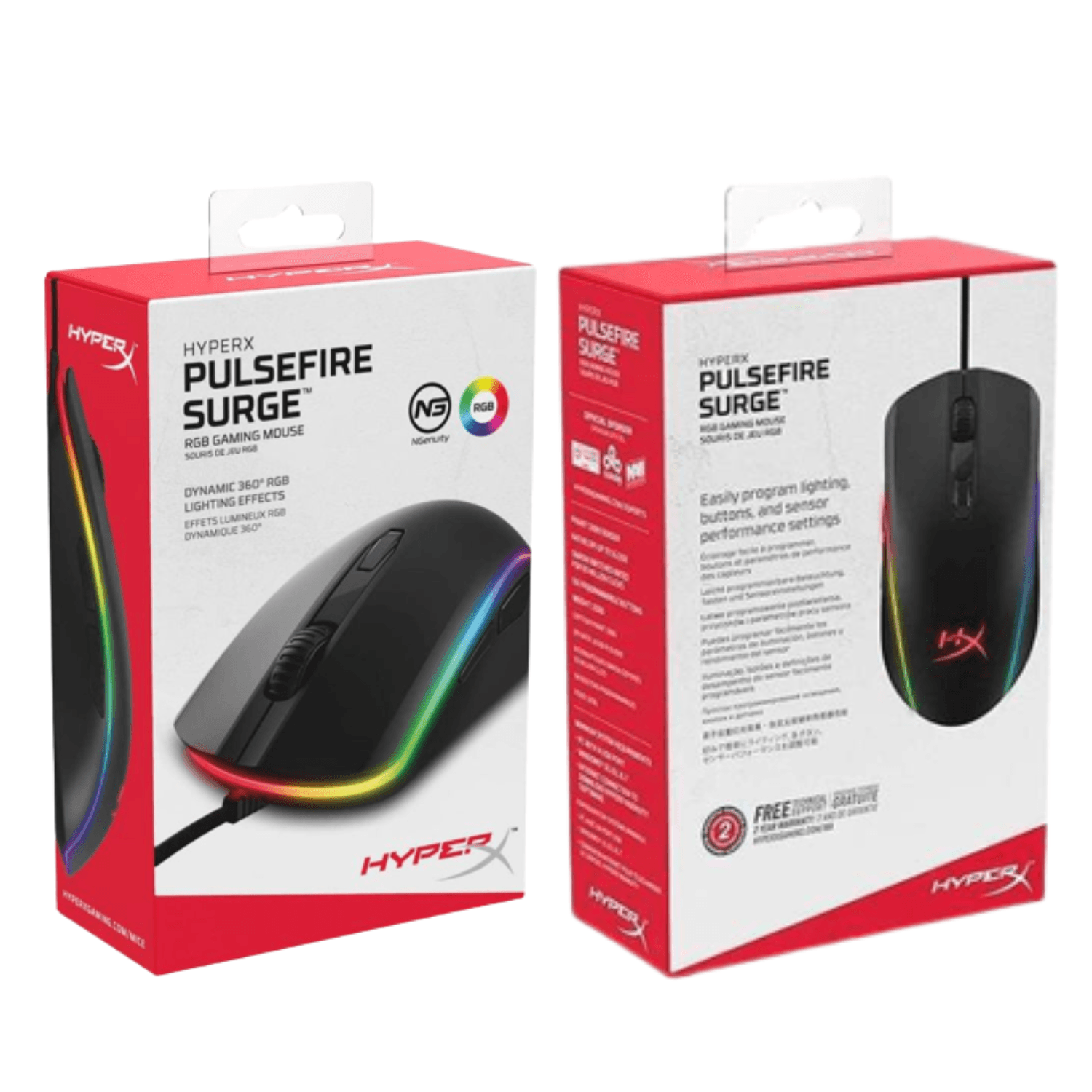 Mouse Gaming Hyperx Pulsefire Surge Rgb Alambrico