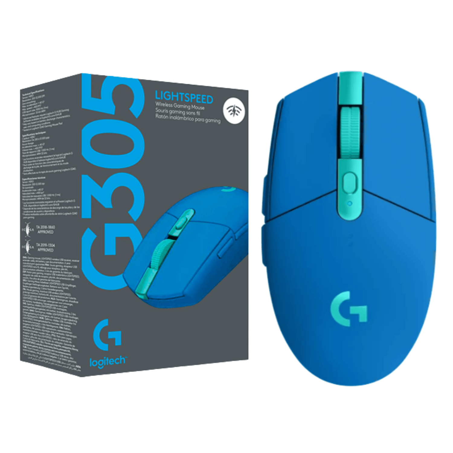 Mouse Logitech Lightspeed Wireless G305 Azul