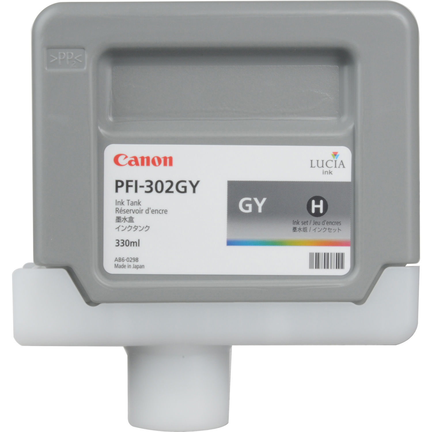 Cartucho de Tinta Canon Pfi 302 Gray 330 Ml