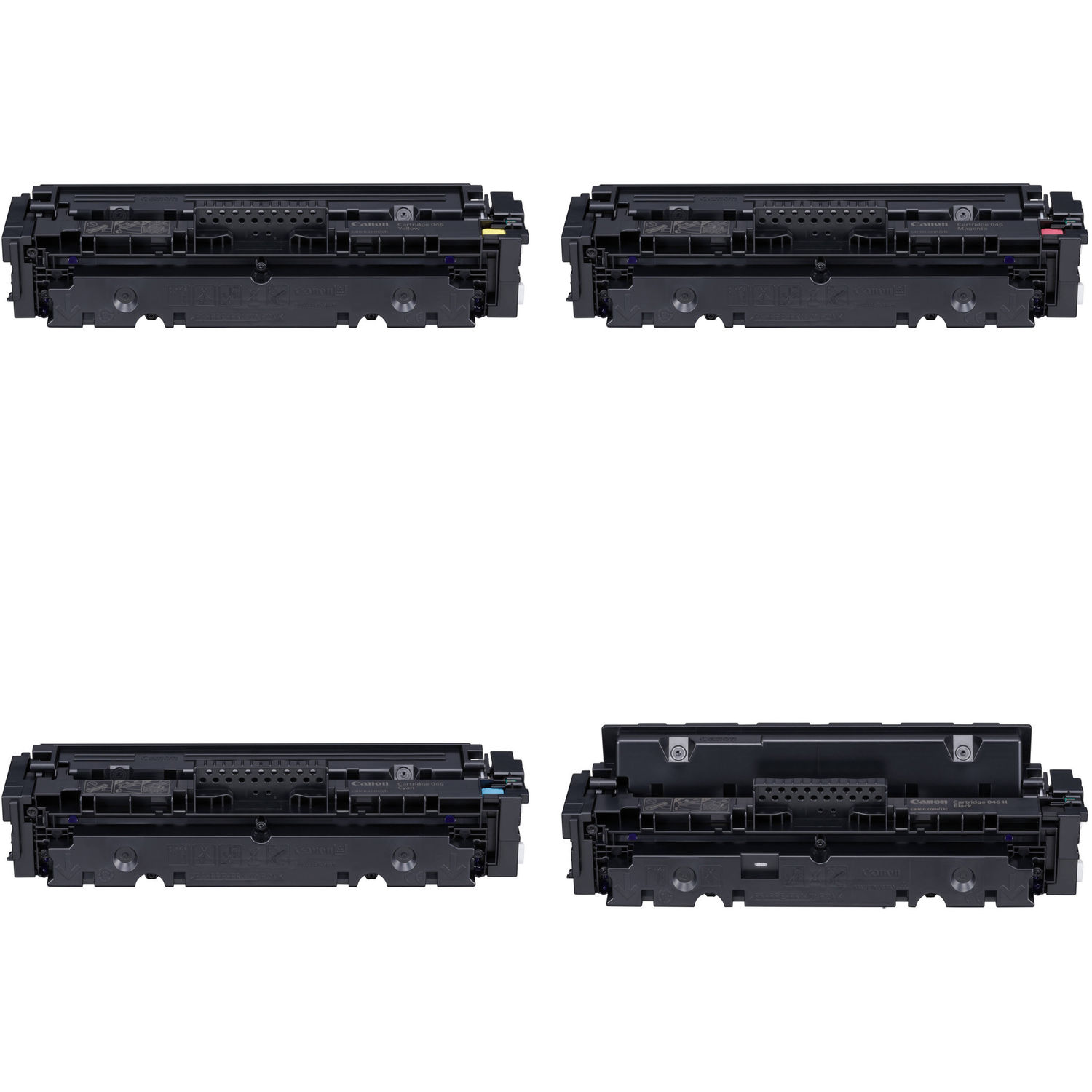 Kit de Cartuchos de Tóner Canon 046 Estándar de Capacidad de Color Alta Capacidad de Negro Cian