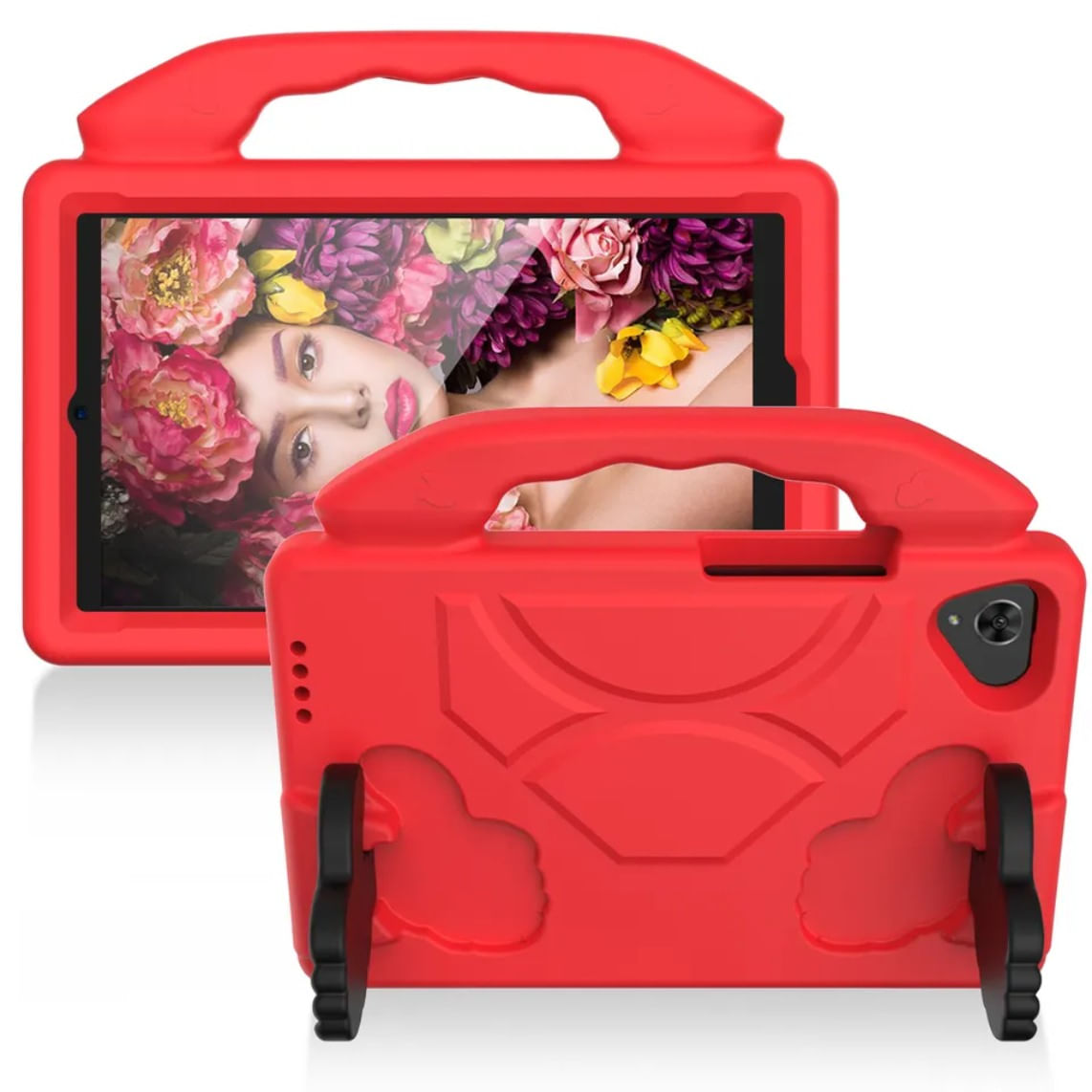 Funda de Goma con Diseño Like para Tablet Lenovo M7 Rojo
