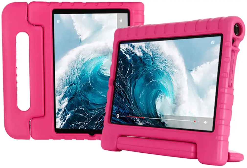 Funda de Goma para Tablet Lenovo Yoga Smart 10,1 Fucsia