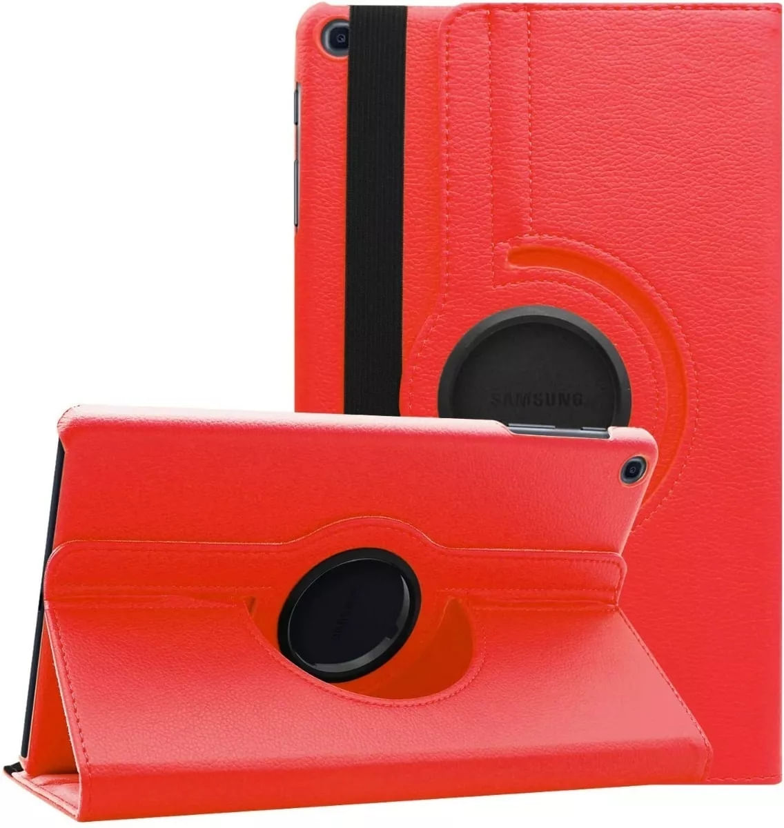Funda Giratoria para Tablet Samsung S6 Lite 10,4" SM-P610 Rojo
